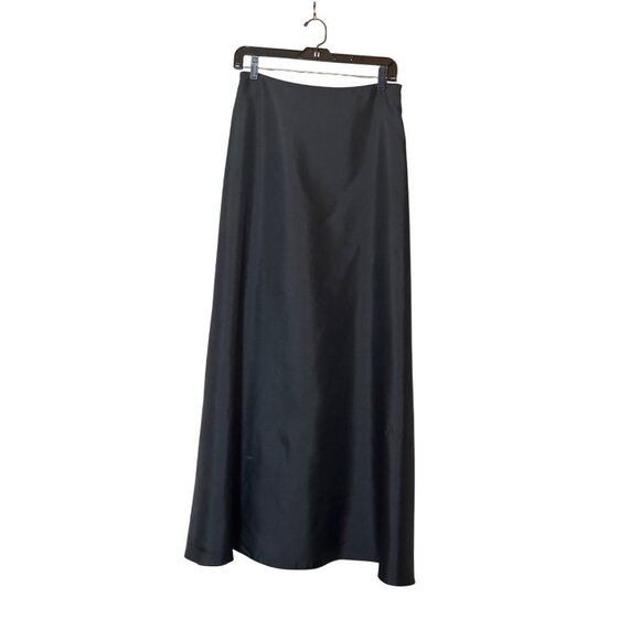 JS Collections Petite Black A-Line Maxi Skirt Size 6 Witchy Goth Halloween READ - Picture 9 of 11